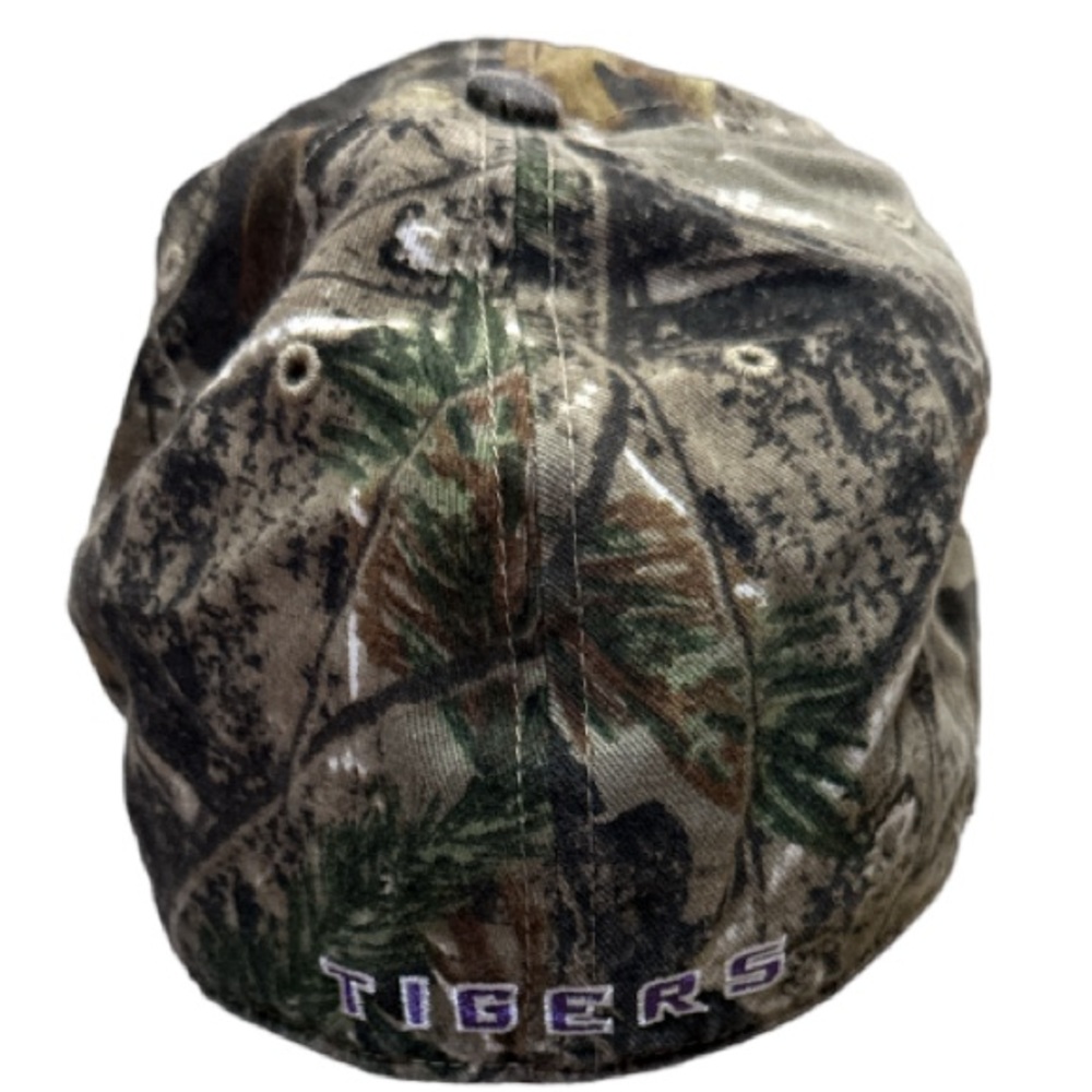 LSU Camouflage Baseball Cap Licensed Size Medium EUC Unisex - Picture 7 of 9